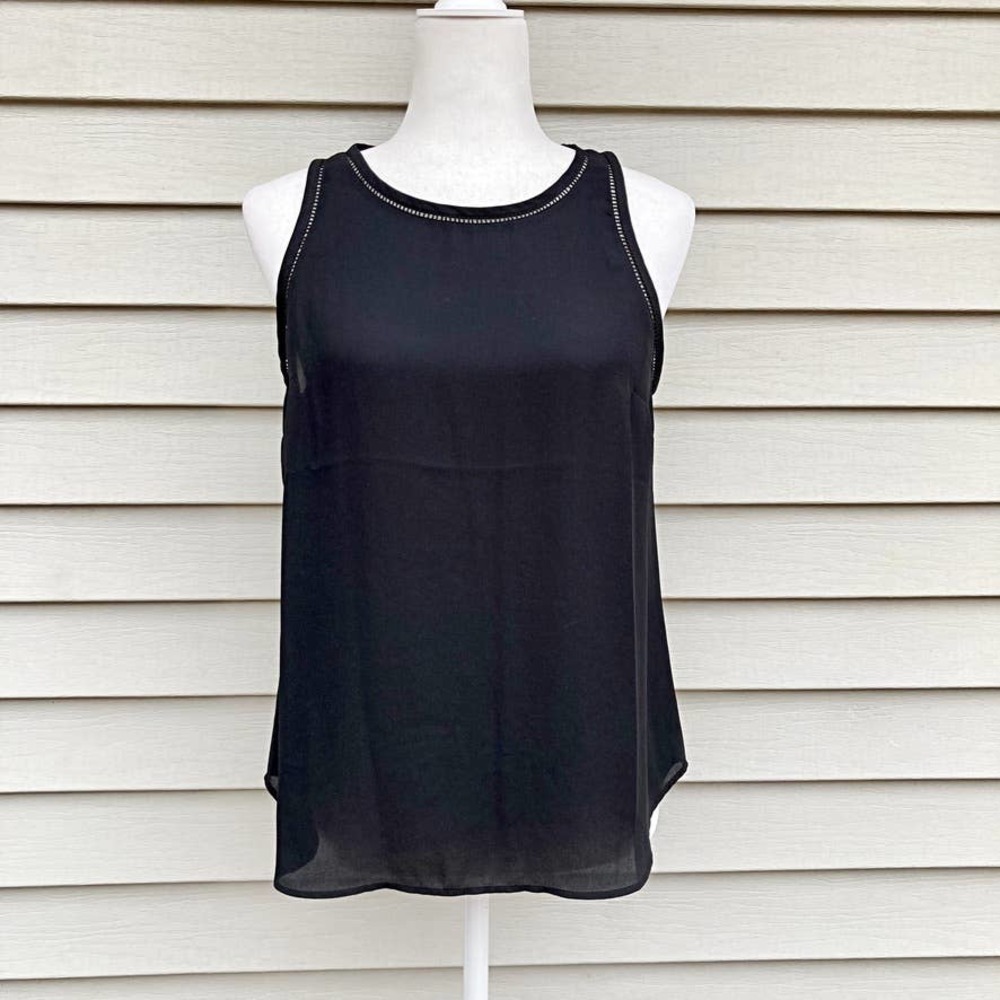 J Crew Sleeveless Black Blouse Size 4